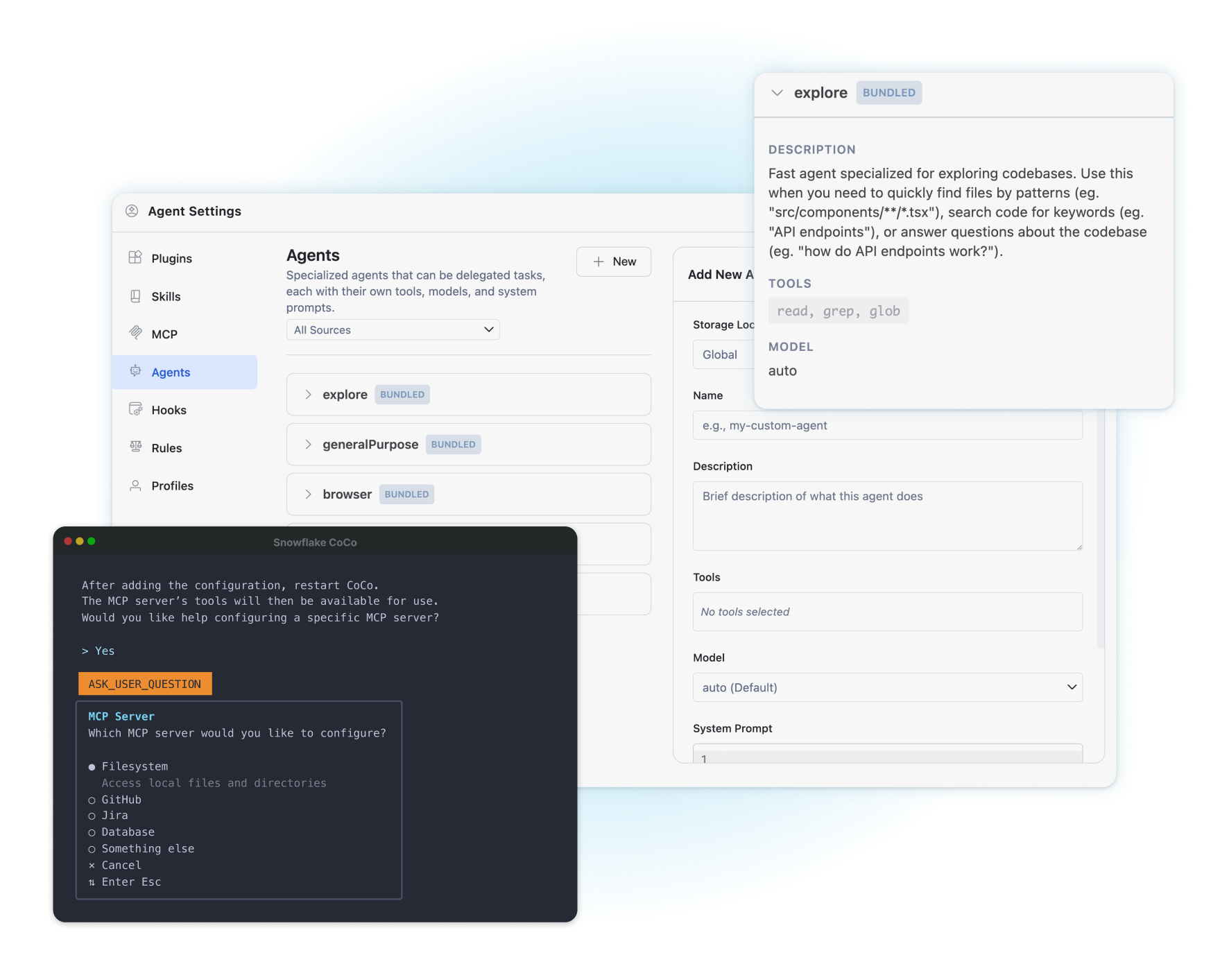 Screenshot of a Snowflake Dashboard showcasing Cortex Agents